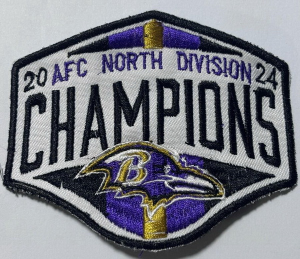 2024 AFC Baltimore Ravens NFL North DIVISION CHAMPIONS Patch Biaog